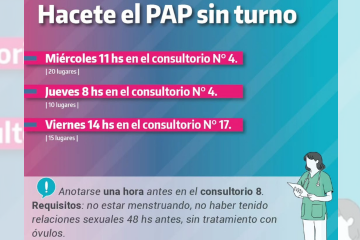 EL HOSPITAL MI PUEBLO REALIZA EL PAP SIN TURNO